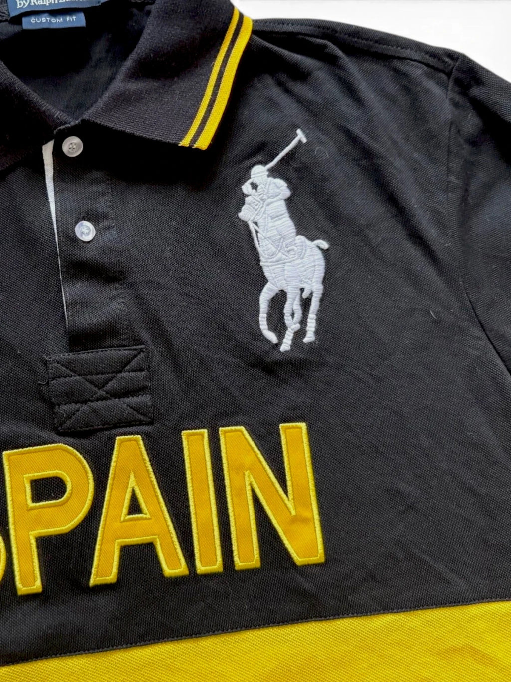 CHIEF KEEF POLO SPAIN EDITION YELLOW & BLACK MONCLUBS